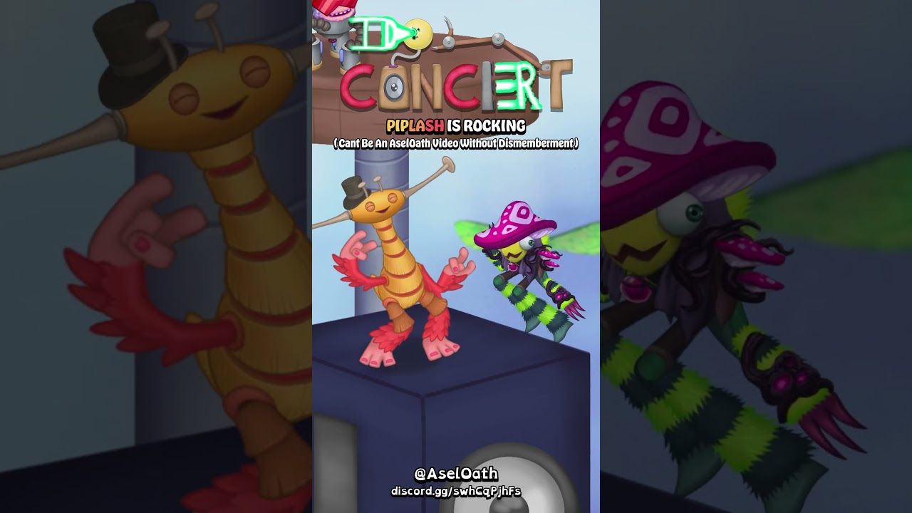 PIPLASH on IDOL CONCERT | My Singing Monsters #msm #animation #shorts