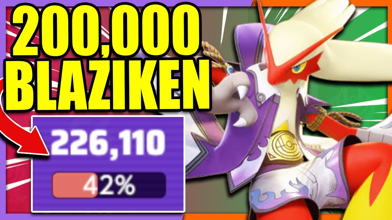 Unbelieveable 200,000+ DAMAGE Game with this BLAZIKEN BUILD | Pokemon Unite