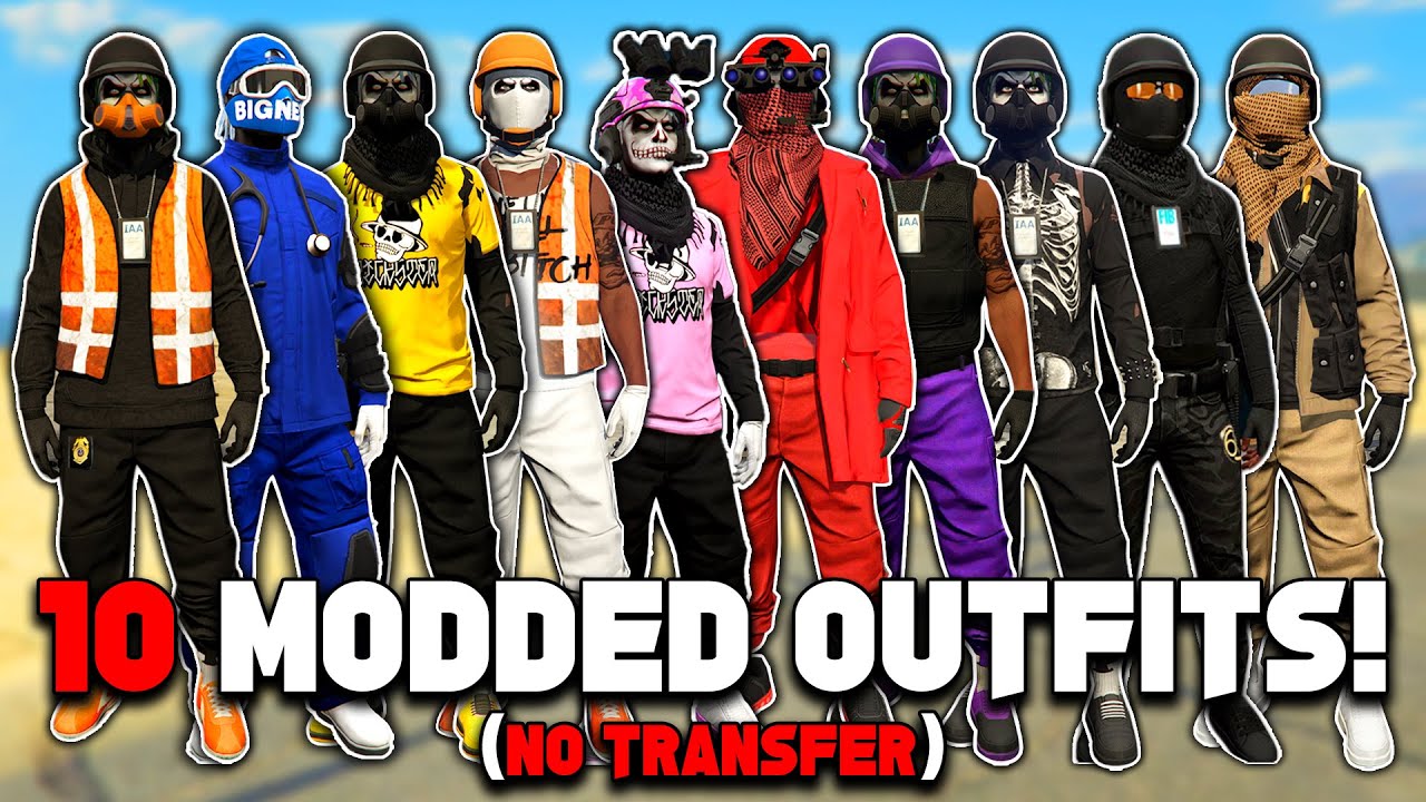 How To Get 10 GTA 5 Modded Outfits No Transfer Glitch!
