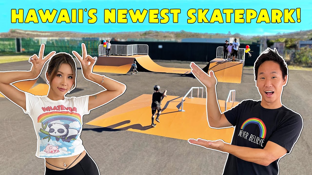 HAWAII JUST OPENED A BRAND NEW SKATEPARK!