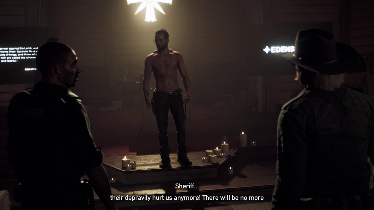 Far Cry 5 - Ордер: Арест лидера культа: Вступительная проповедь отца Джозефа Сида (2018)