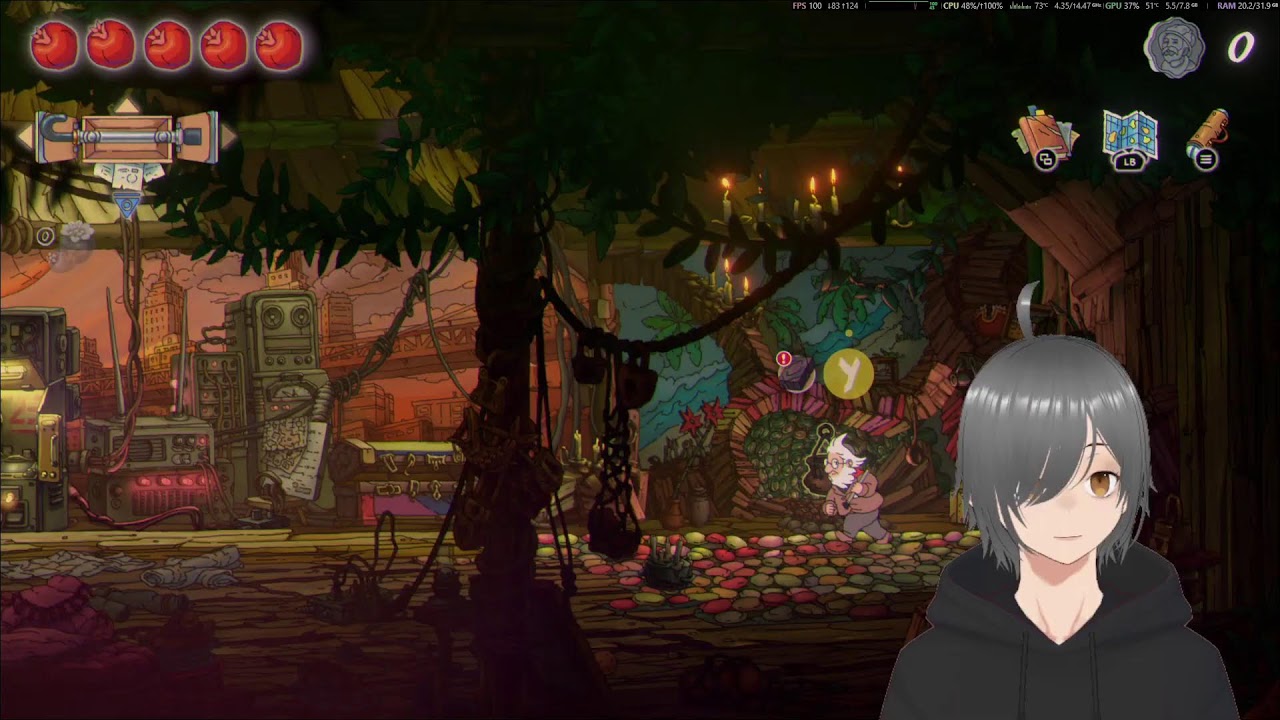 【The Eternal Life of Goldman】Hand-drawn platformer. Defeat a mysterious Deity. (Demo)