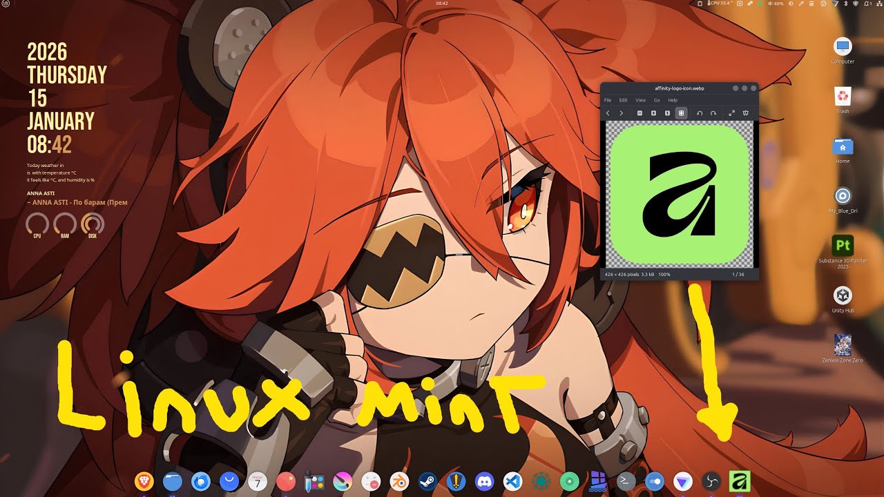 Affinity Photo working in linux mint 2026 (Ubuntu) and other options