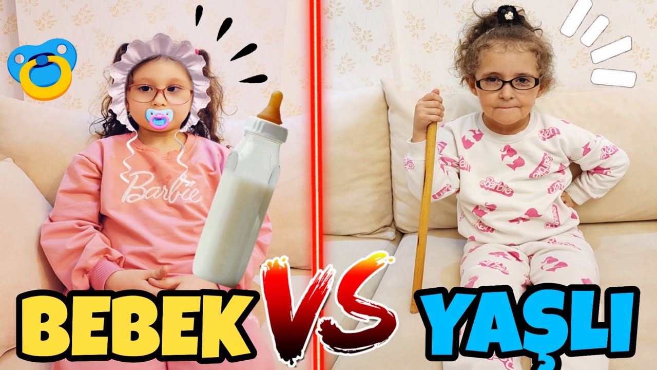 BAHAR BEBEK OLDU !! BANU ALYA YAŞLI OLDU !! TÜM GÜN GENÇ VS YAŞLI OLDUK !!
