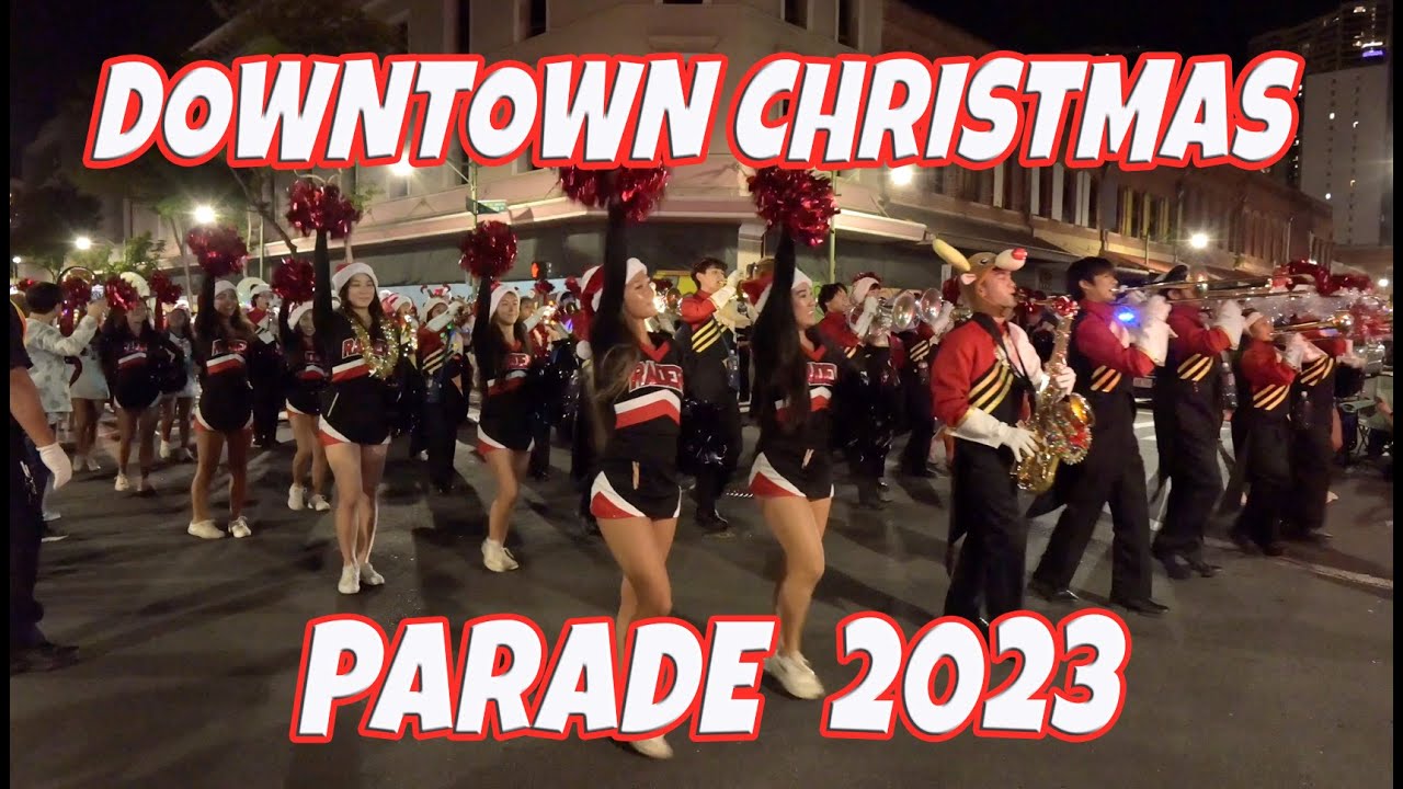 Downtown Christmas Parade Public Workers Electric Light Parade Honolulu City Lights December 2, 2023