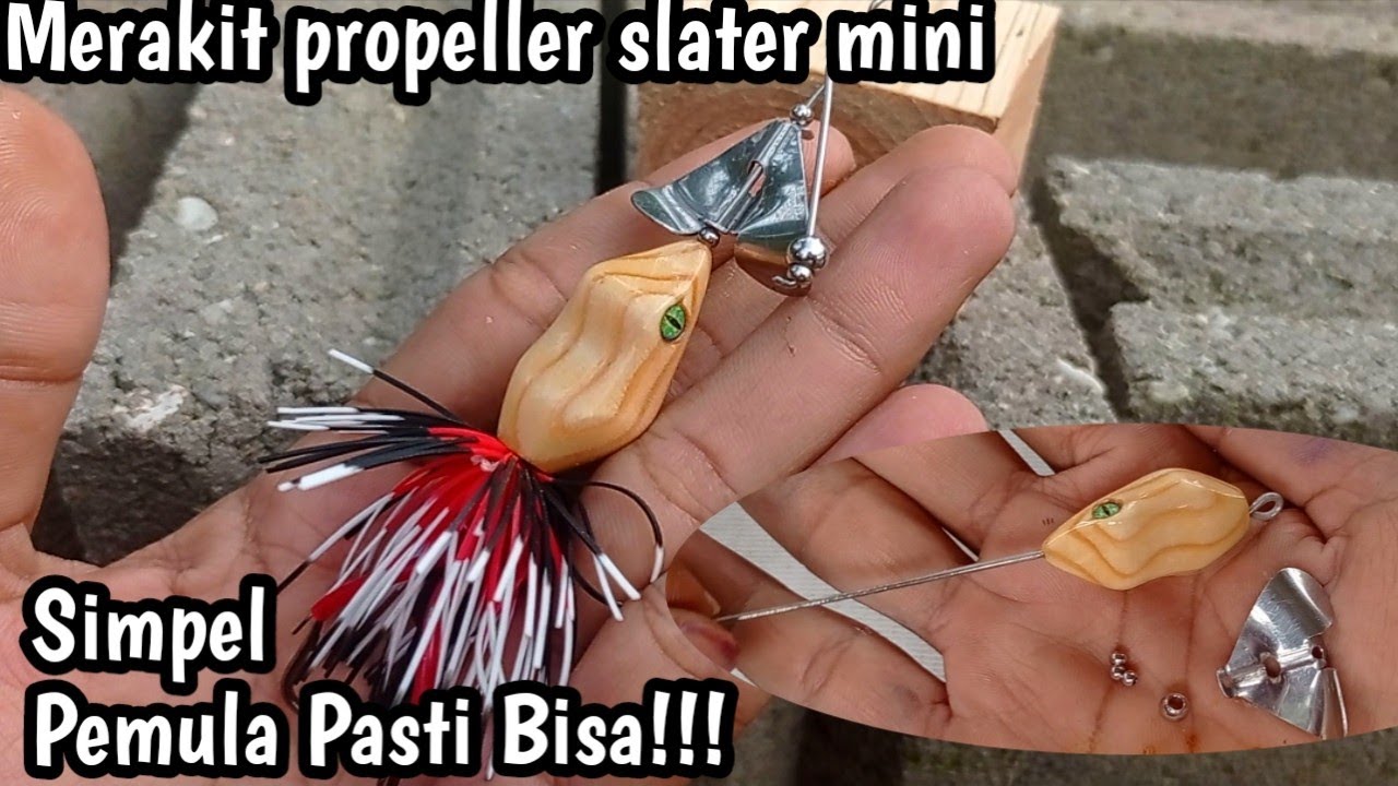 Cara mudah merakit propeller slater mini || pemula pasti bisa!!!