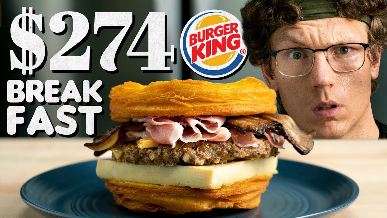 $274 Burger King Breakfast Sandwich Taste Test | Fancy Fast Food