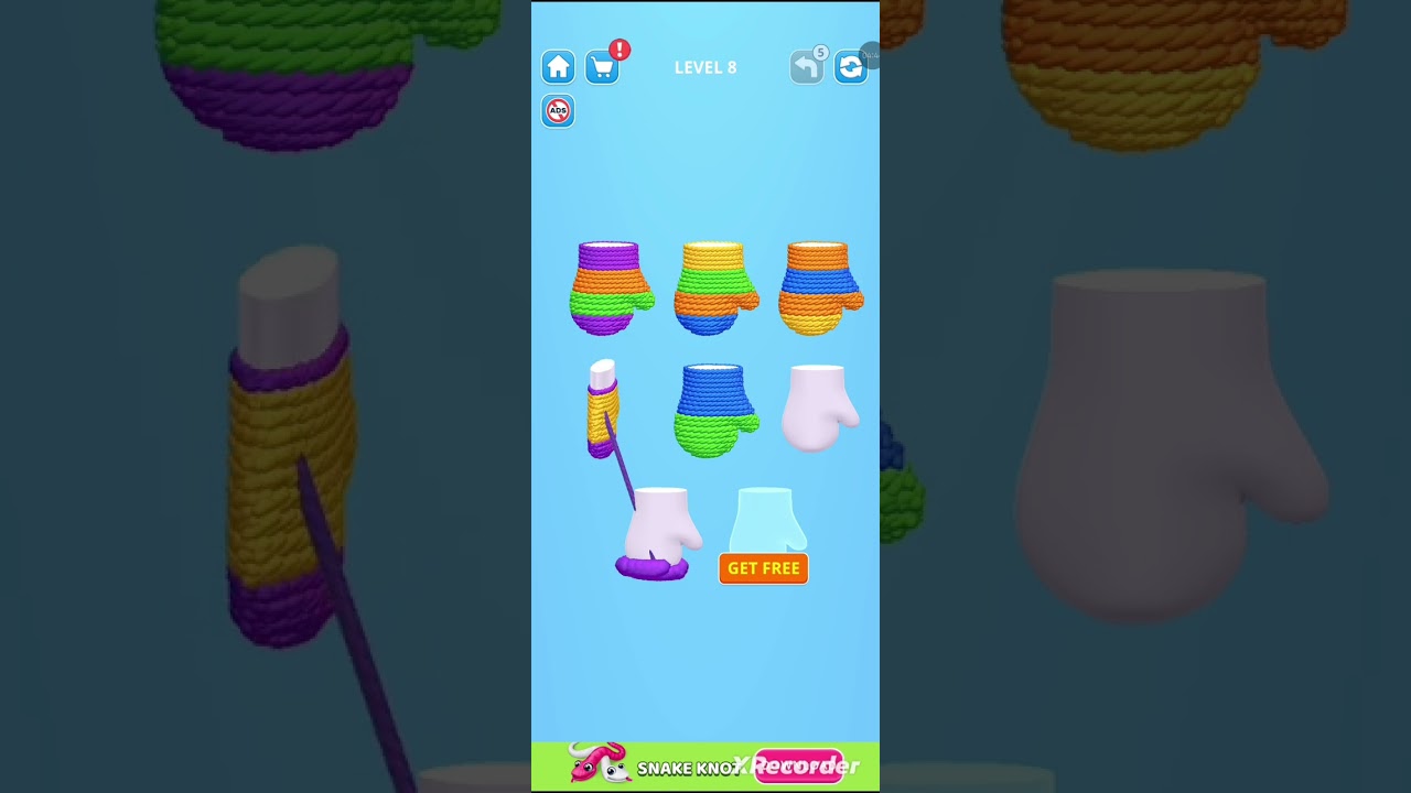 3D Cozy knitting game