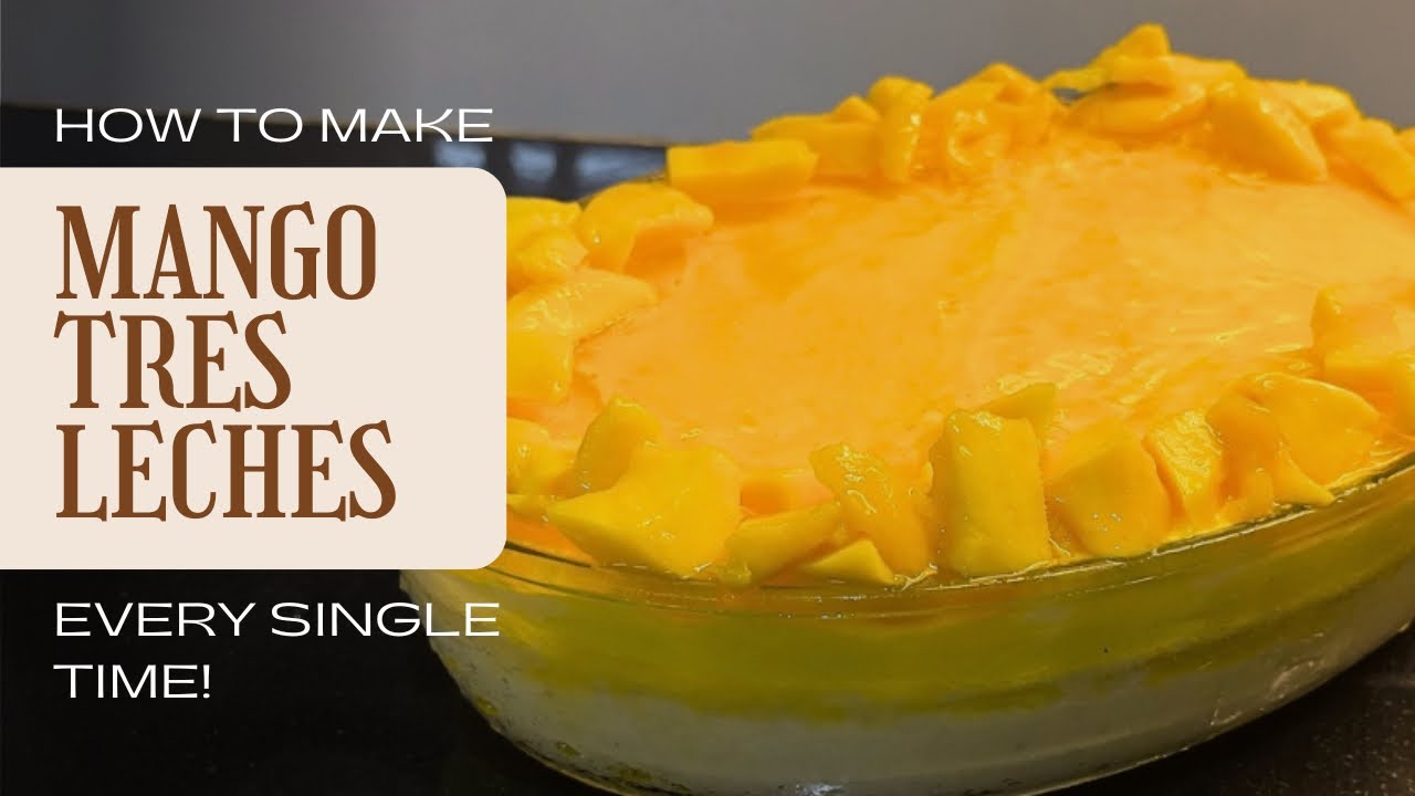 Mango Tres Leches Cake Recipe 🥭 | Creamy, Soft, & Fruity Cake  - Biya’s Kitchen