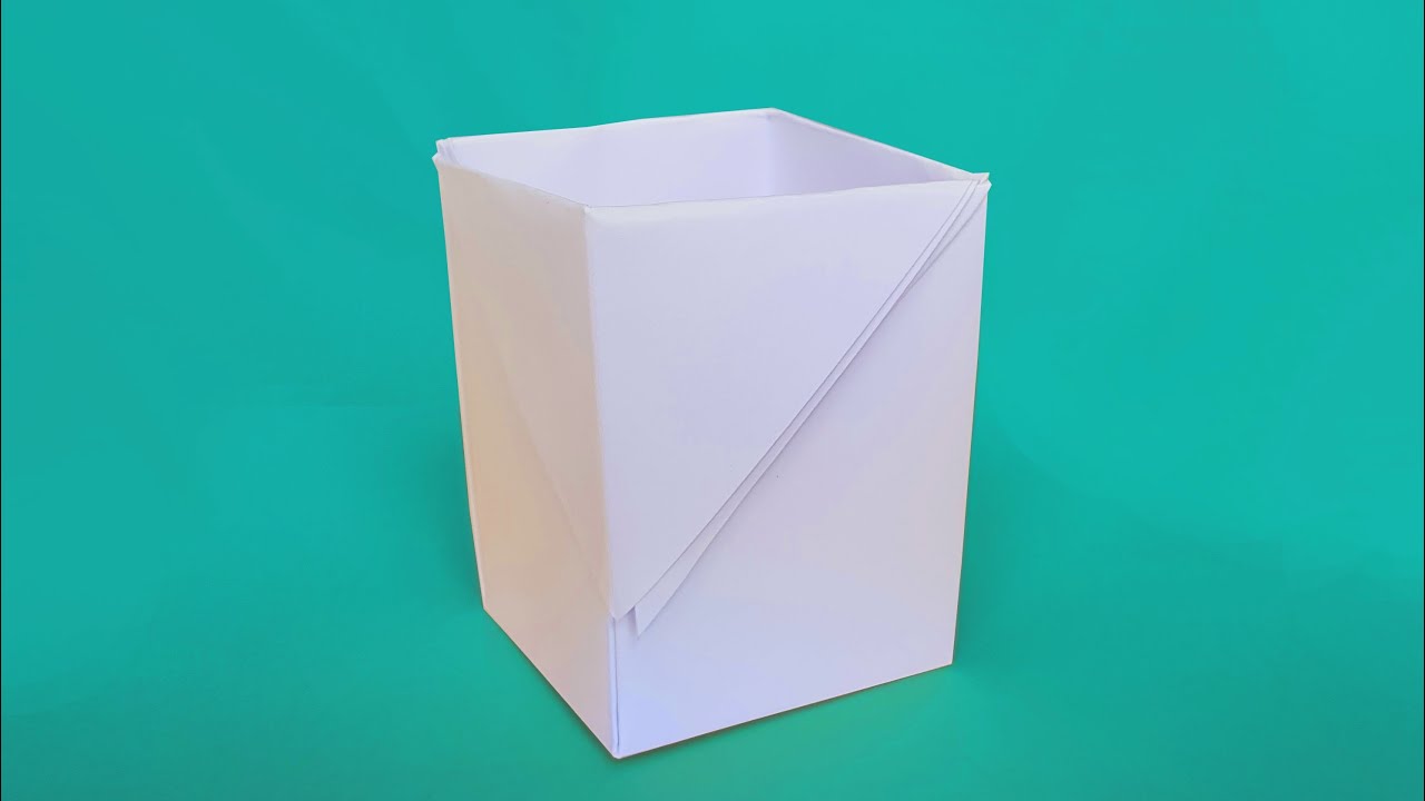 Comment faire une BOITE avec une FEUILLE A4