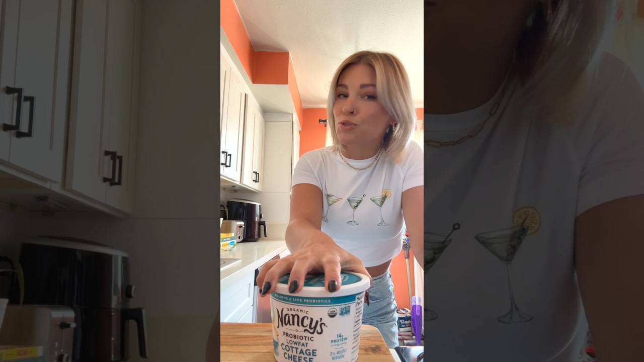 Trying out the viral cottage cheese wrap hack!! 🫠