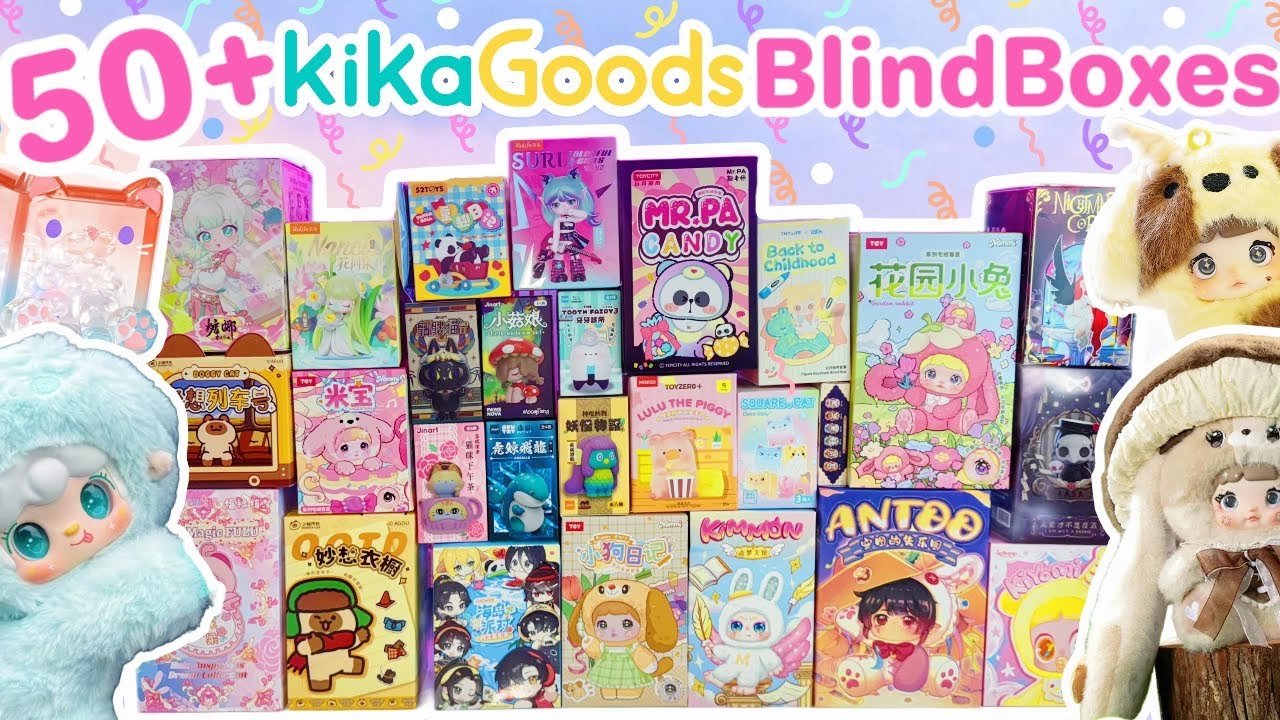 50+ KIKAGOODS BLIND BOX UNBOXING!! *♡* NOMMI, LULU PIGGY, AND MORE!!