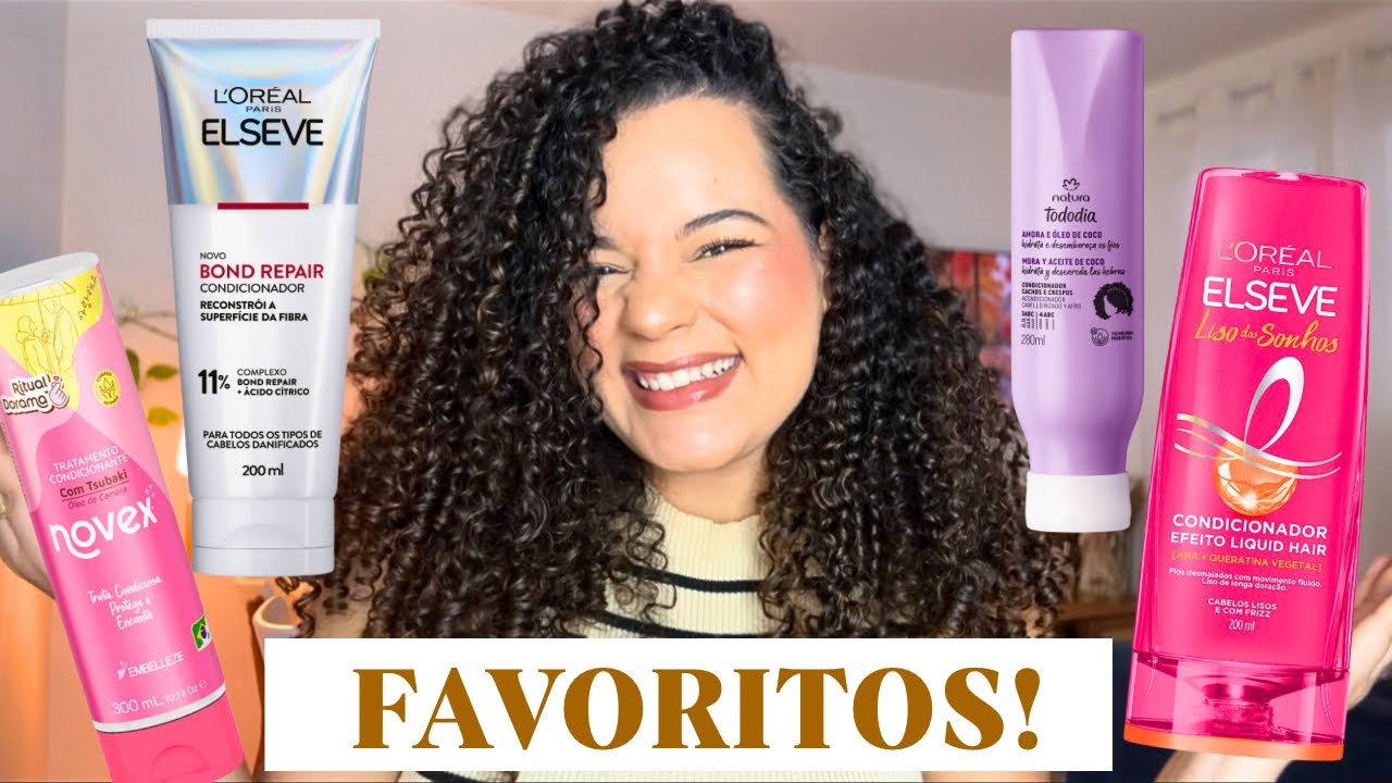 CONDICIONADORES FAVORITOS DO MOMENTO! Efeito de máscara! 