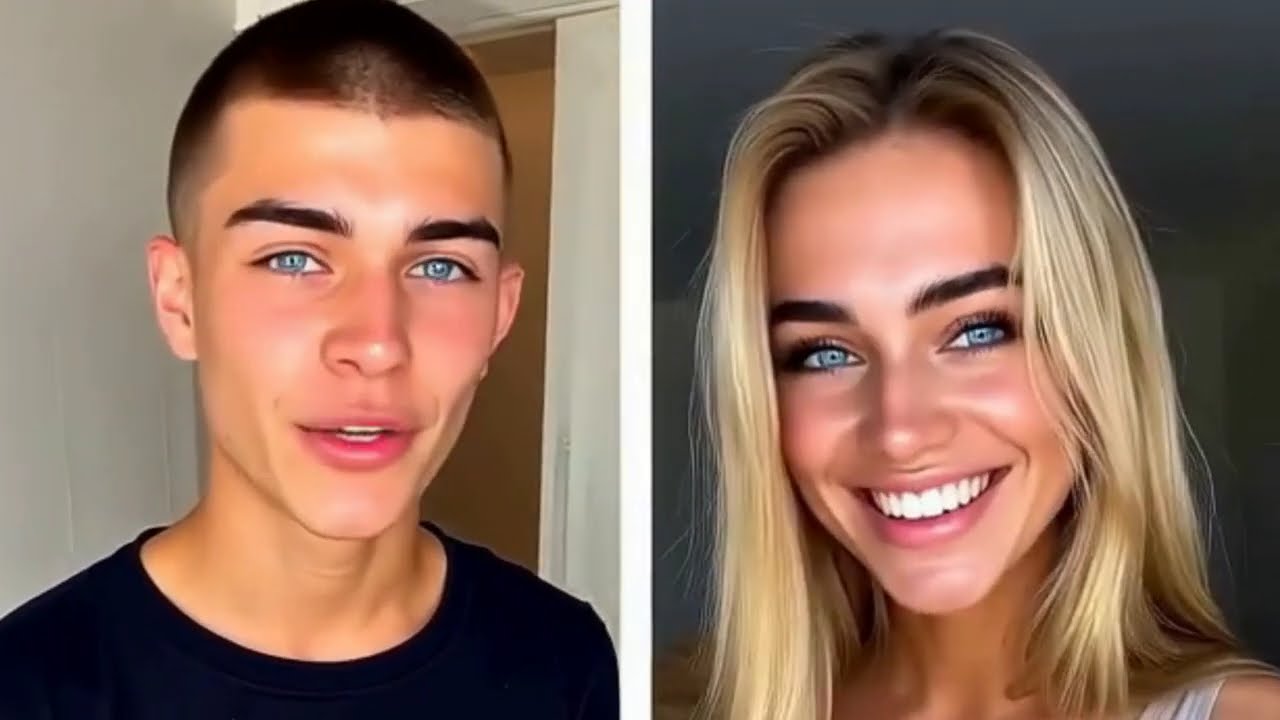Boy-to-Girl Transformation Side-by-Side Compilation TG MTF AI