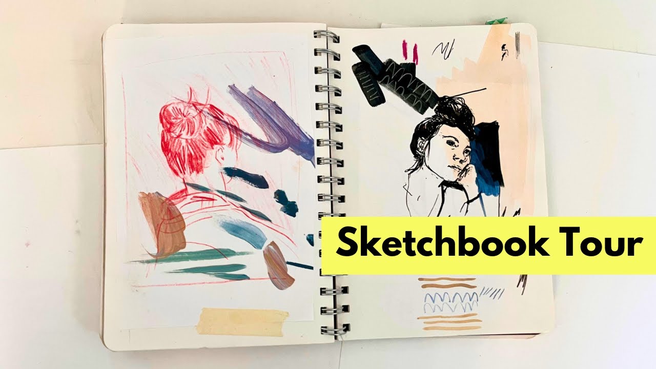 Sketchbook Tour -  $2 secondhand sketchbook