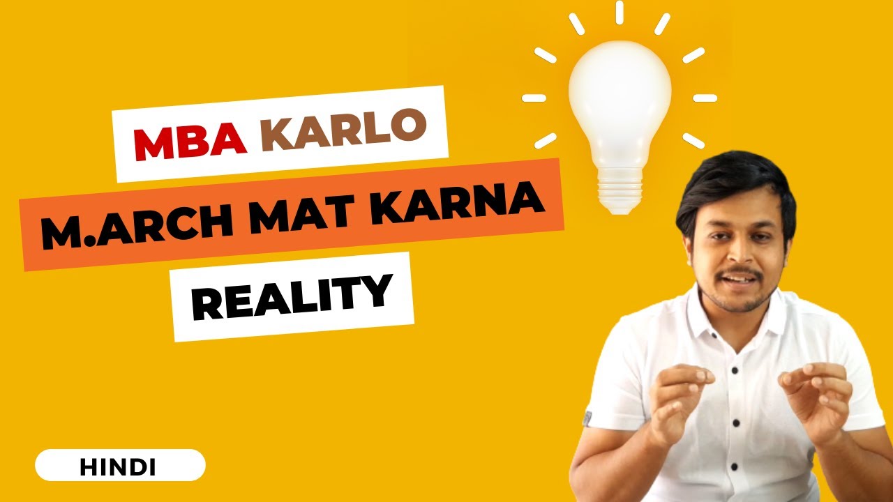 MArch vs MBA After BArch | Which Career will give you Higher Salary | Architecture Job