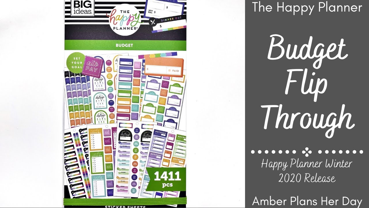 Budget Sticker Book Flip Through | The Happy Planner Winter 2020 Release