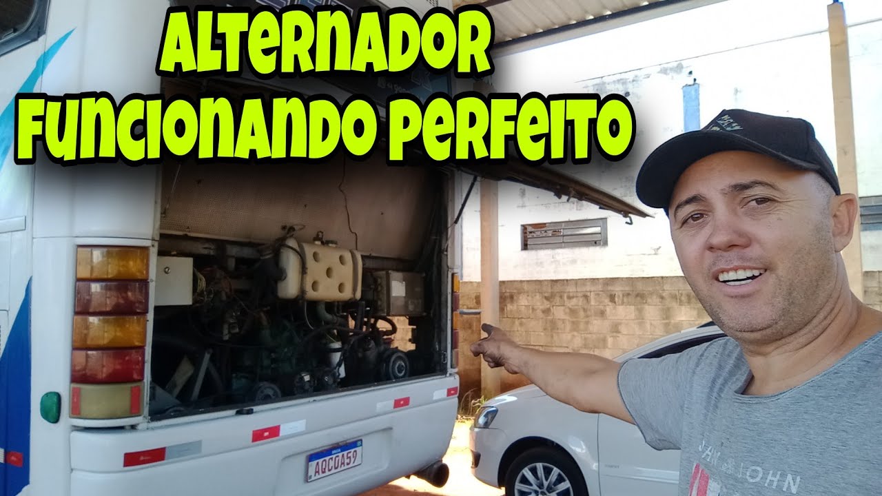 comprei alternador do ar condicionado do onibus