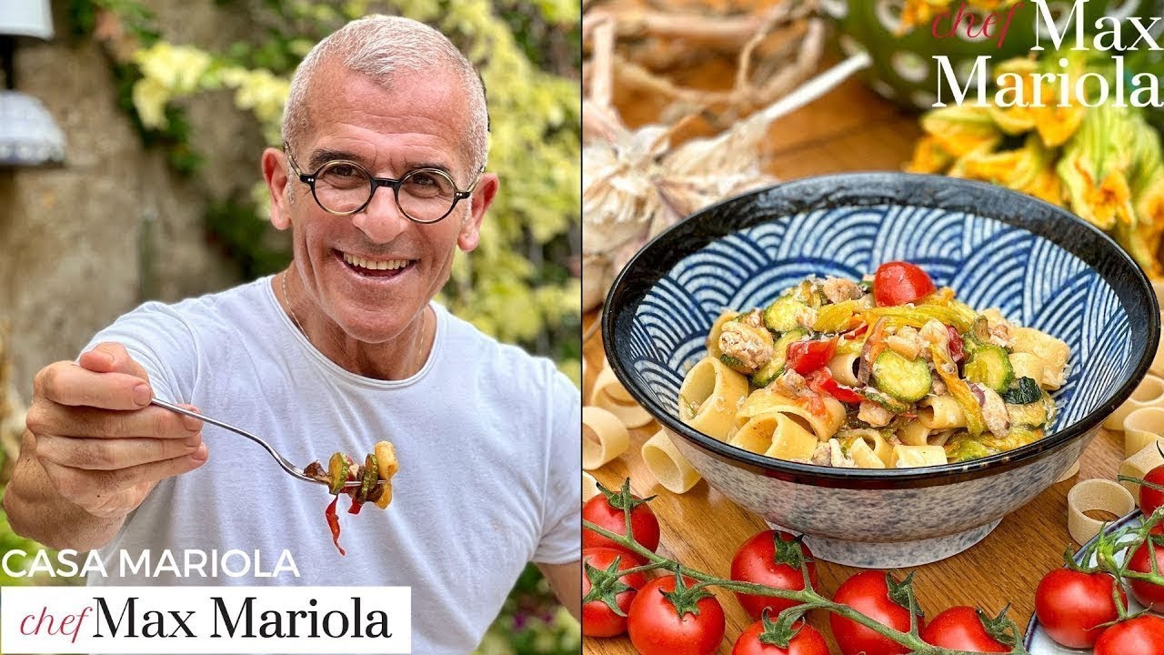 PASTA PESCE SPADA e ZUCCHINE FRITTE alla NERANO - Ricetta di Chef Max Mariola