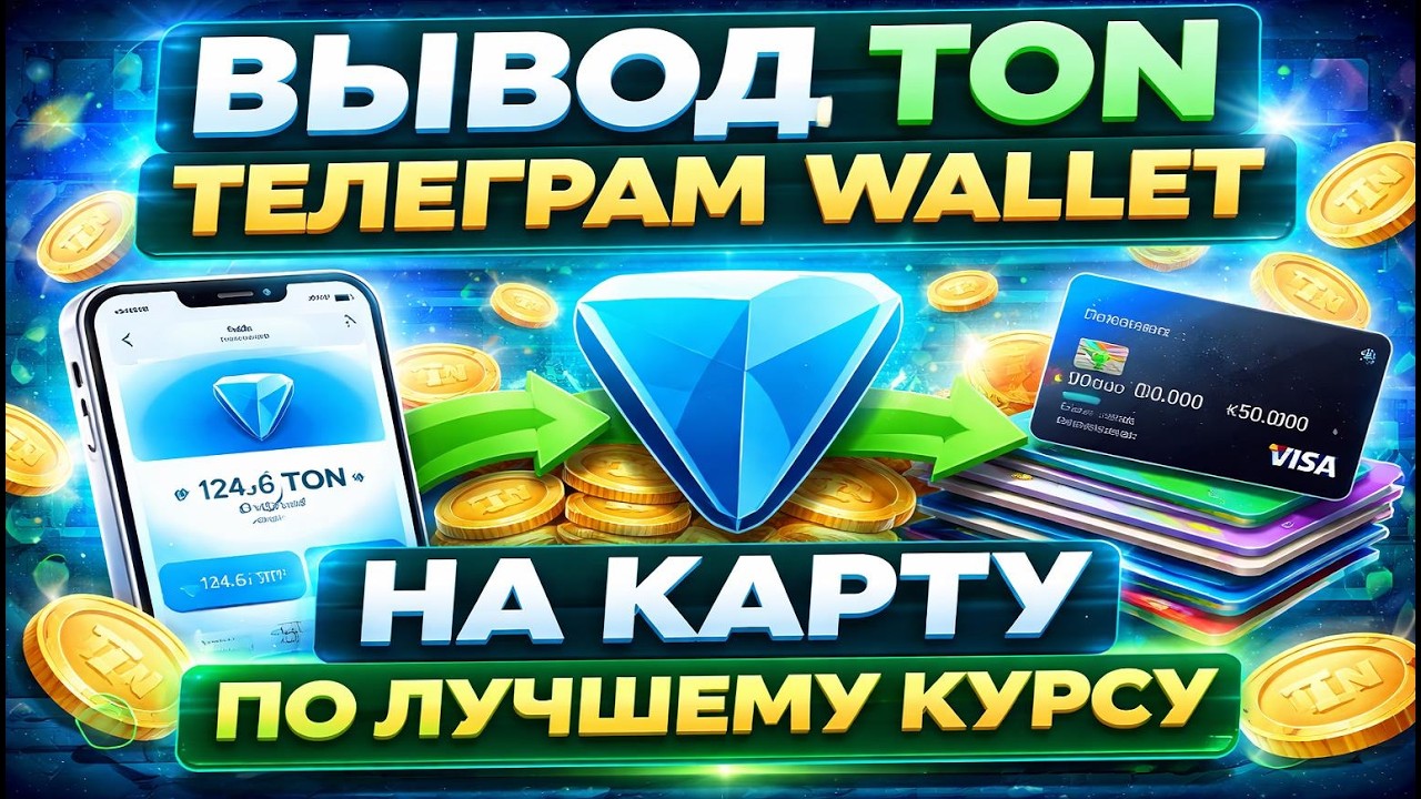 Как Вывести TON с Telegram Wallet На Карту | Обмен TON По Лучшему Курсу