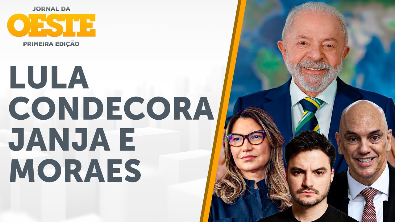 Lula premia Janja, Moraes e Felipe Neto por serviços à educação