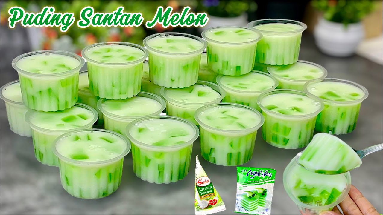 Semua Menyukaimya setelah mencoba resep inj‼️ Puding Santan melon lembut manis gurih dan ekonomis