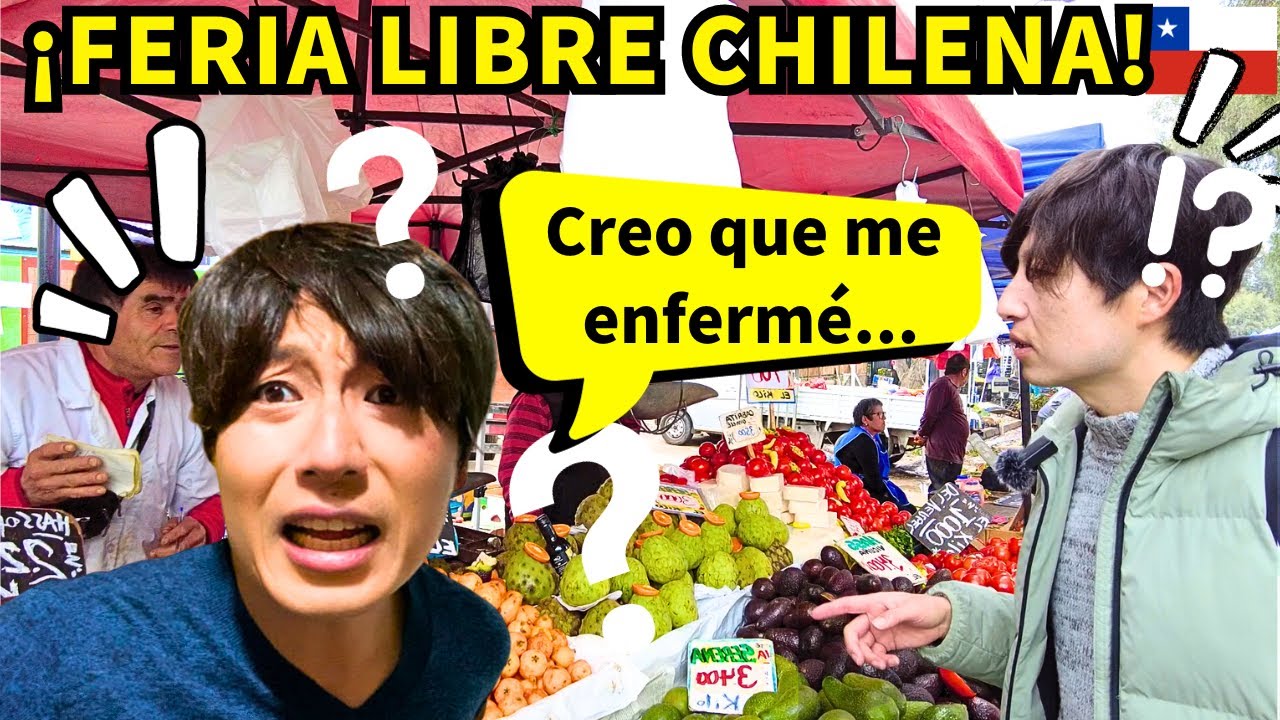 JAPONÉS va una FERIA LIBRE en CHILE por primera vez y pasa algo malo