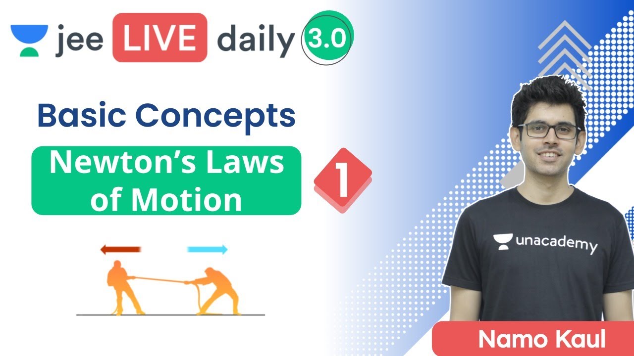 JEE 2022: Newton’s Laws of Motion L1 | Basic Concepts | Unacademy JEE | IIT JEE Physics | Namo Kaul