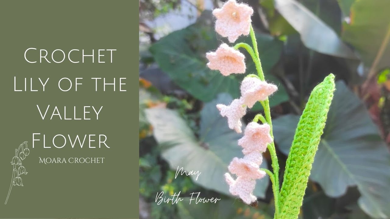 Crochet Lily of the Valley Pattern #crochet #crochetflower #crochetflowerpattern