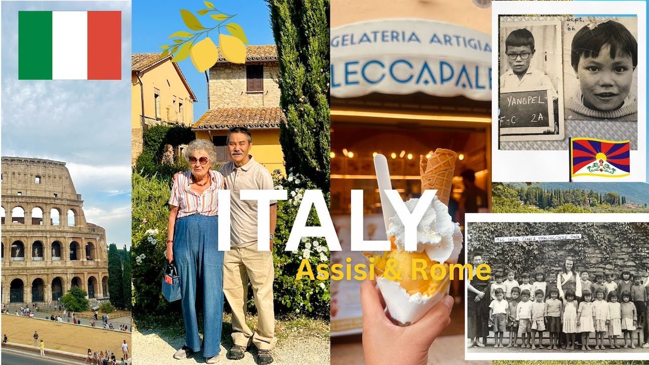meeting my dad's godmother in Assisi, Italy 🇮🇹⎜ she help sponsor my dad as a child ⎜Tibetan vlogger