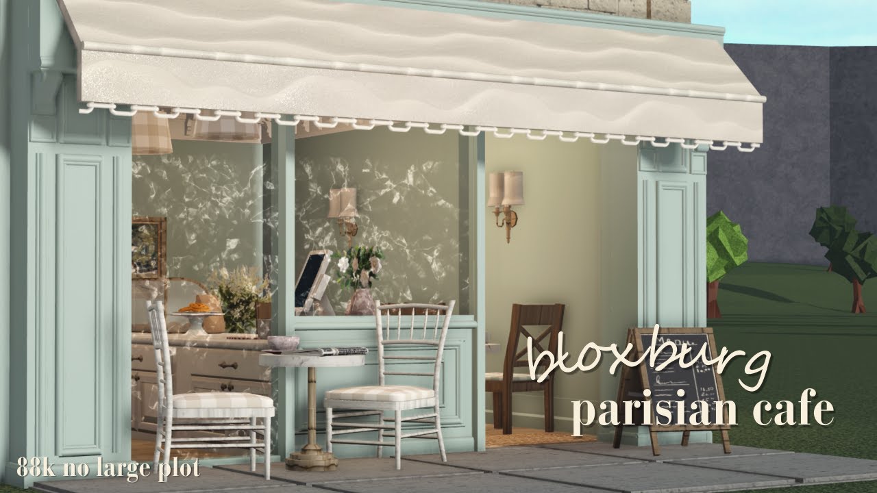 🥐. ݁˖ parisian cafe | bloxburg speedbuild