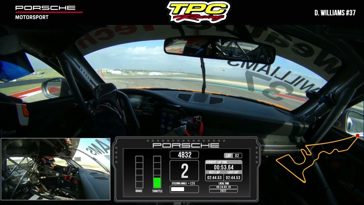 Billy Johnson COTA - 992 GT3 Cup In-Car - 2:09.37