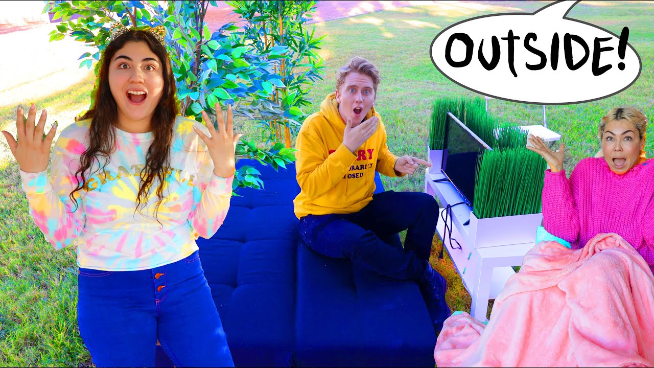 WE TOOK OUR BEDROOMS OUTSIDE!