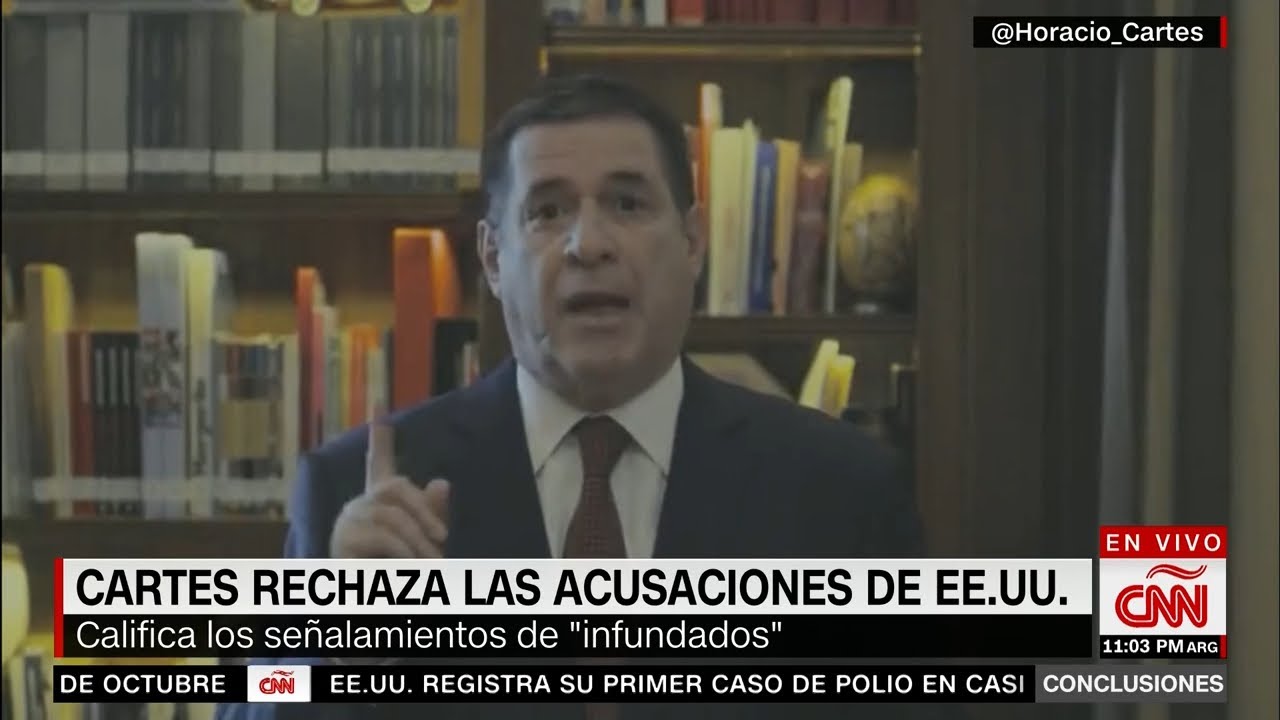 Sancionan a expresidente de Paraguay Horacio Cartes por presunta corrupción