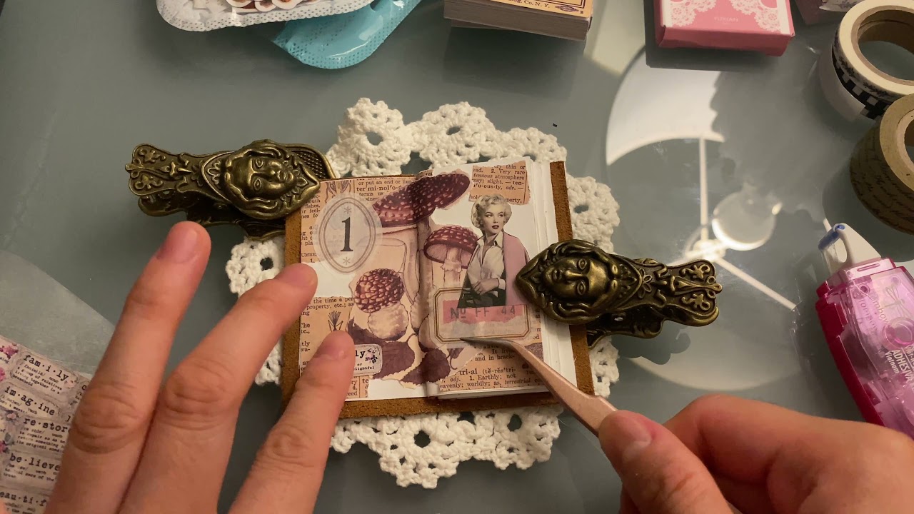 Bringing my Vintage Mini Journal that I made in Las Vegas | journaling #16