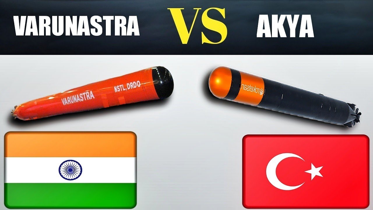 Indian Varunastra VS Turkish Akya Heavyweight Torpedo
