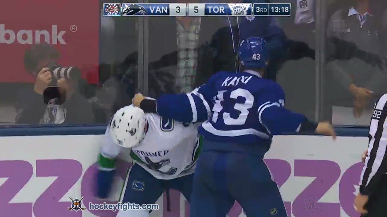 Jannik Hansen vs Nazem Kadri Nov 5, 2016