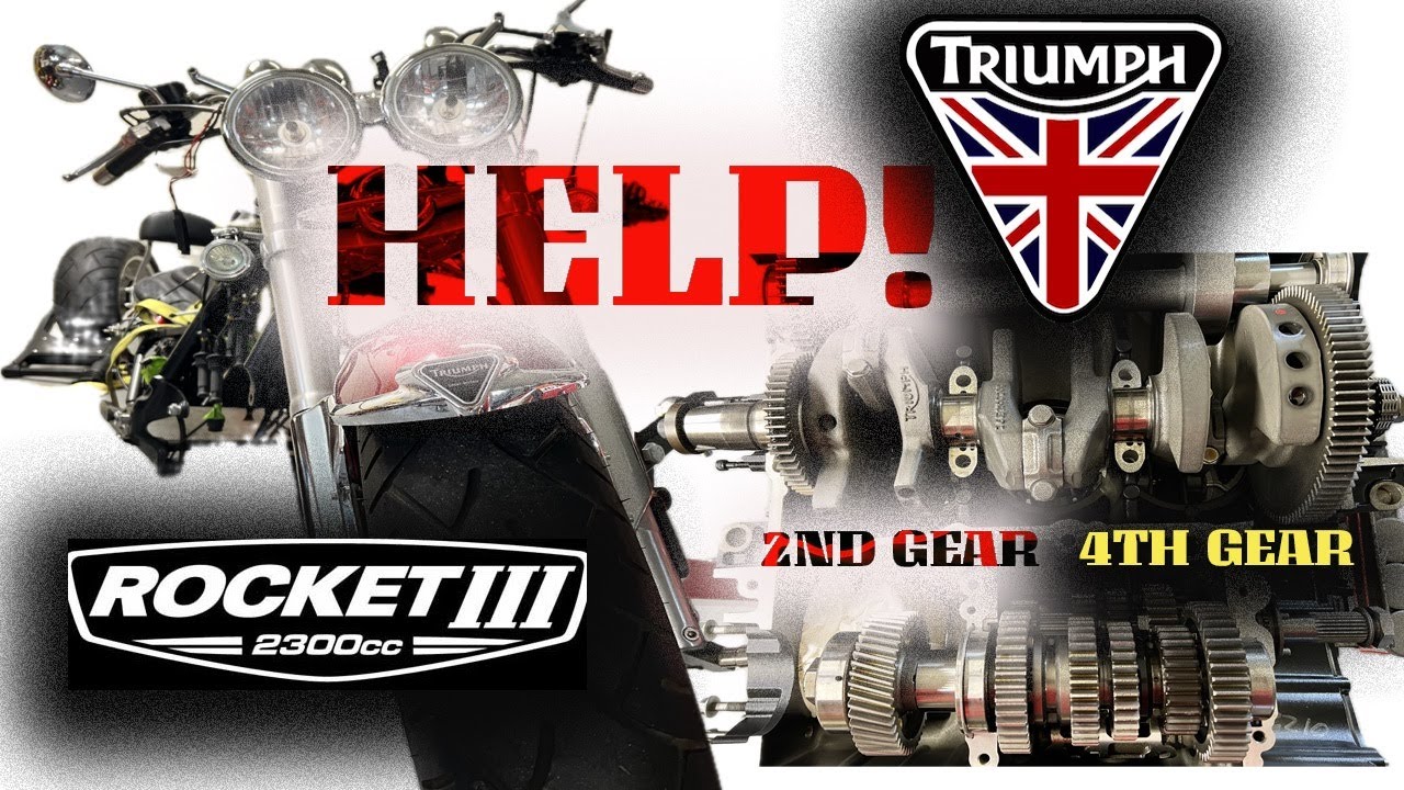 Ремонт выпадения второй передачи на Triumph Rocket III 2005-2006