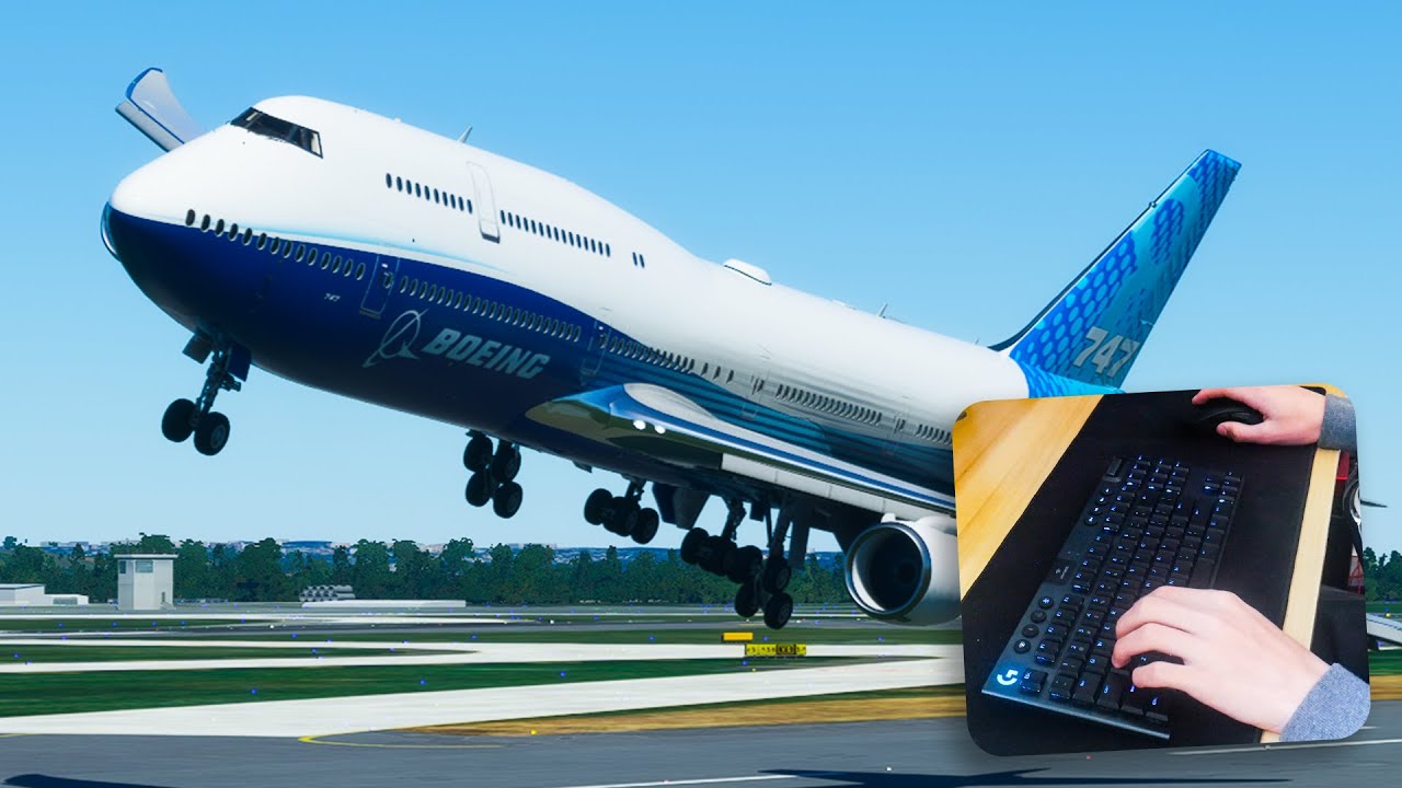 Landing With a KEYBOARD in MFS2020