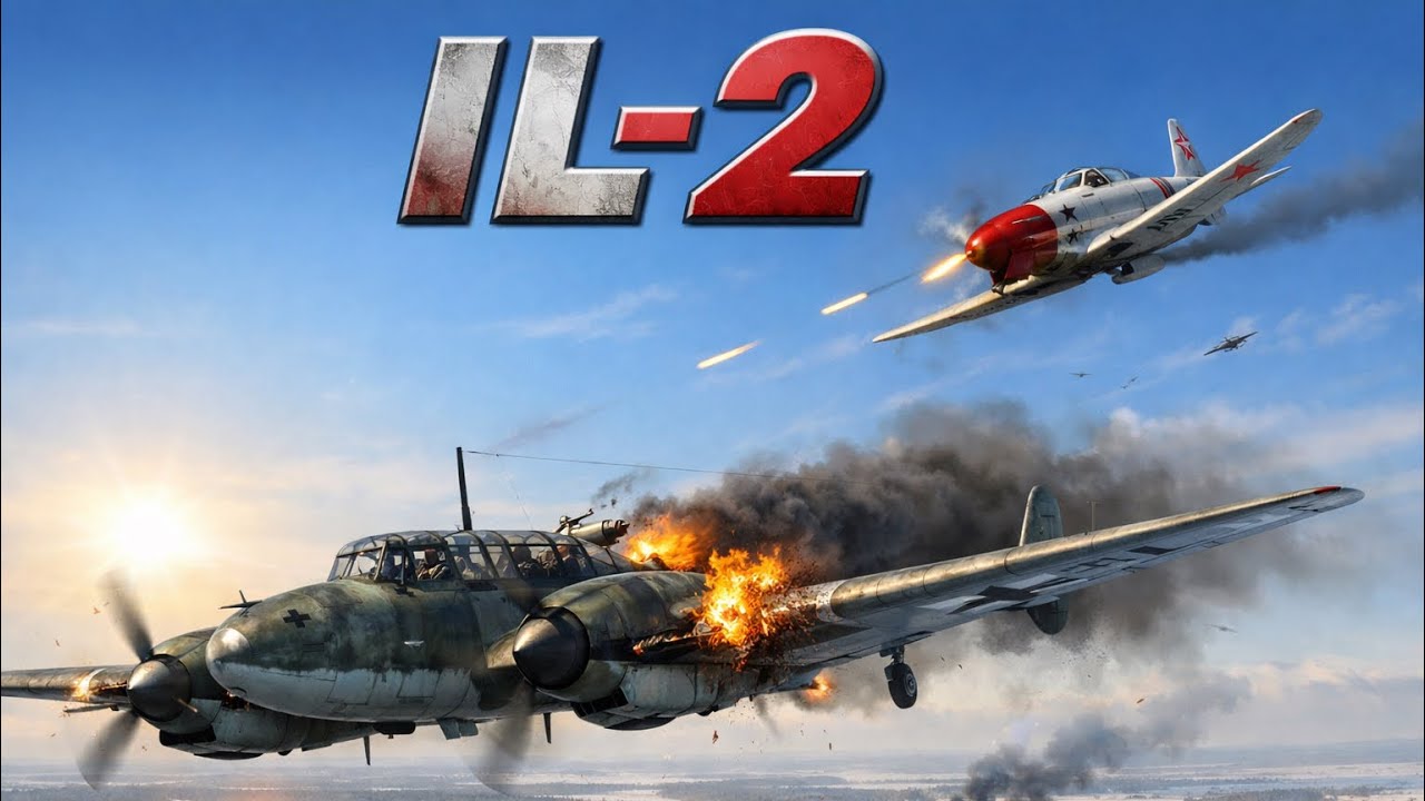 MOSKAU 1941 | FULL FLIGHT AIRFIELD ATTACK IN MESSERSCHMITT BF1“-110E | IL-2 GREAT BATTLES