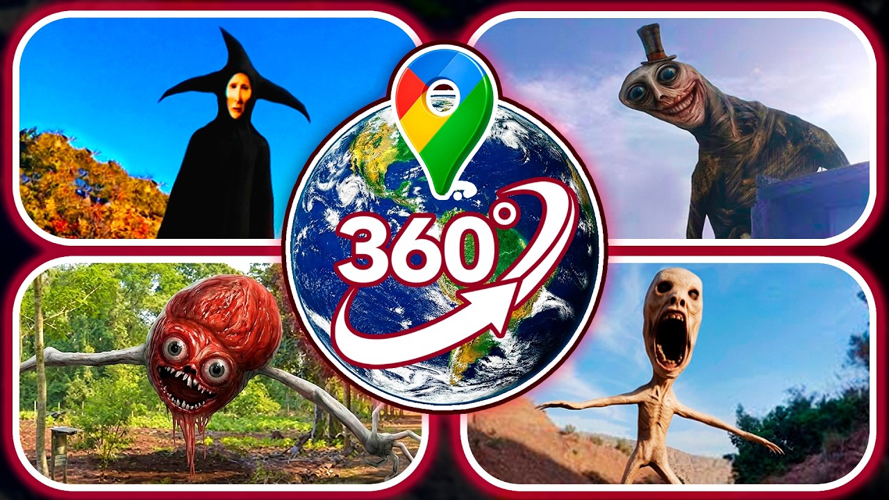 I FOUND Terrifying Horror Creatures on Google Maps! | VR 360°