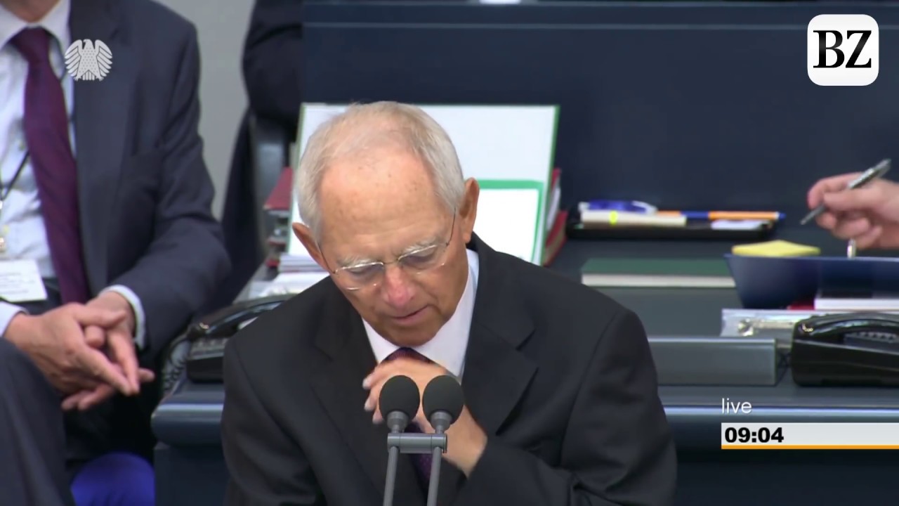 Wolfgang Schäuble rügt AfD für inszenierte Schweigeminute