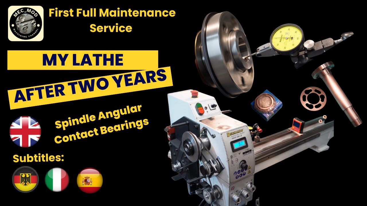 Bernardo Profi 550 LZ, LATHE FULL SERVICE, Angular Contact Bearings