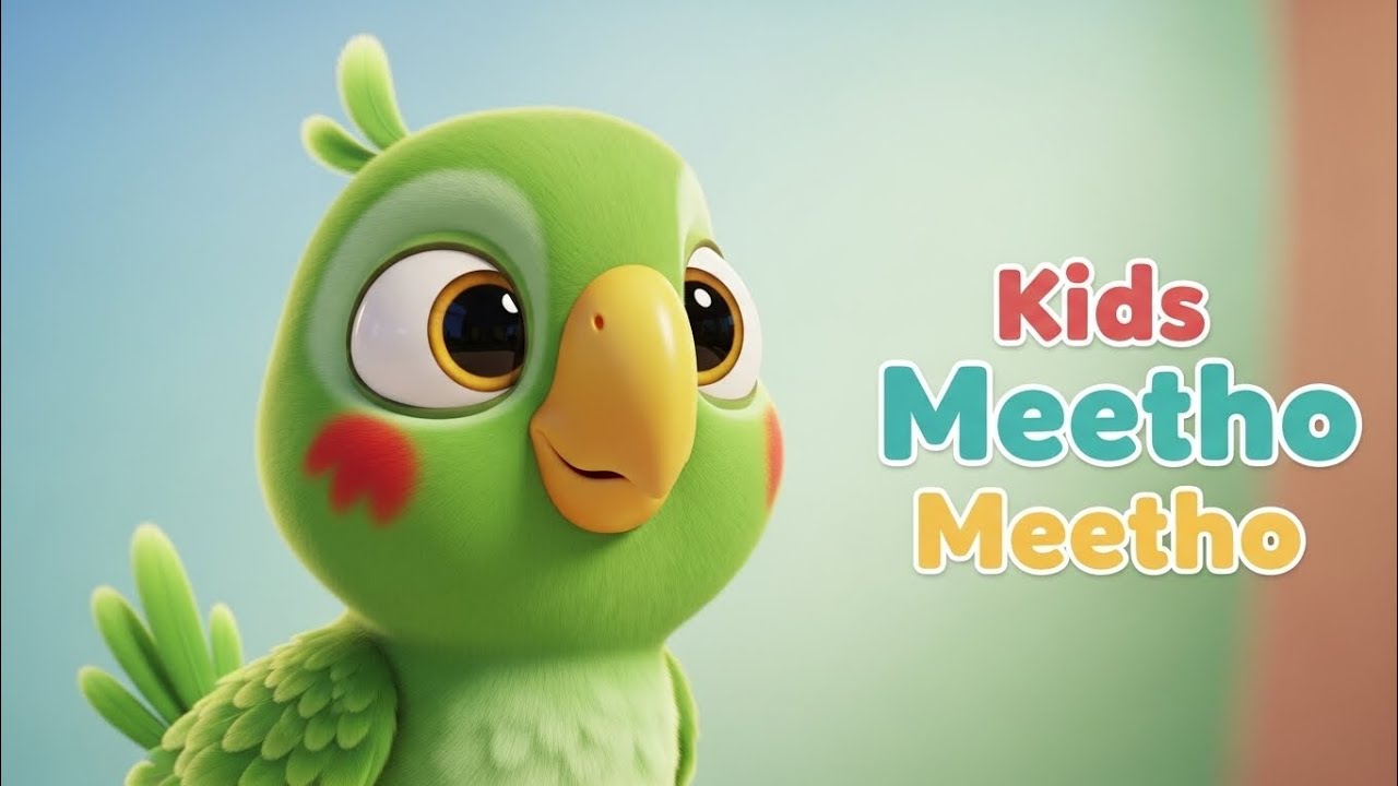 Cute Parrot Story for Kids | Meetho the Parrot | Moral Story in Urdu | Kids Animation
