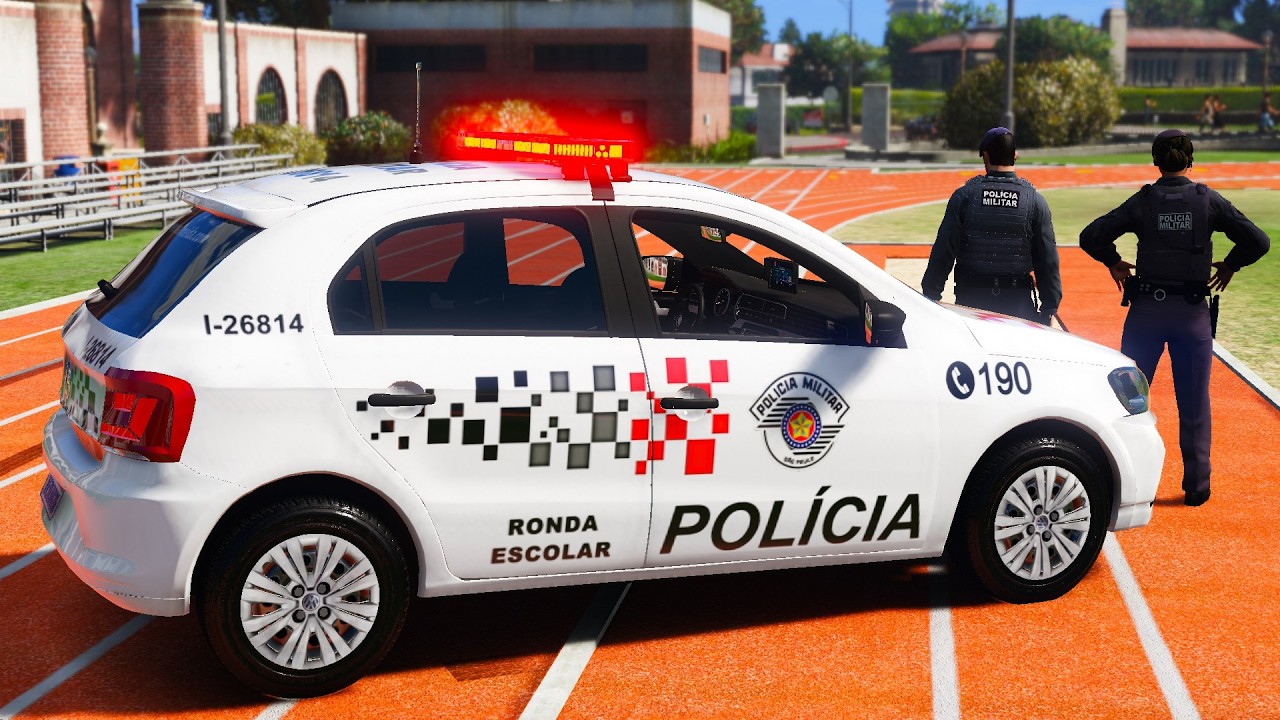 CRIMINOSO É PRESO PELA RONDA ESCOLAR PMESP | GTA 5 POLICIAL