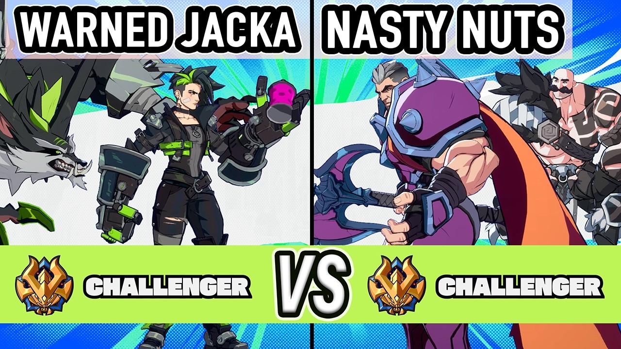 2XKO ▰ Warned Jacka (Vi / Warwick) vs Nasty Nuts (Darius / Braum) ▰ High Level Gameplay