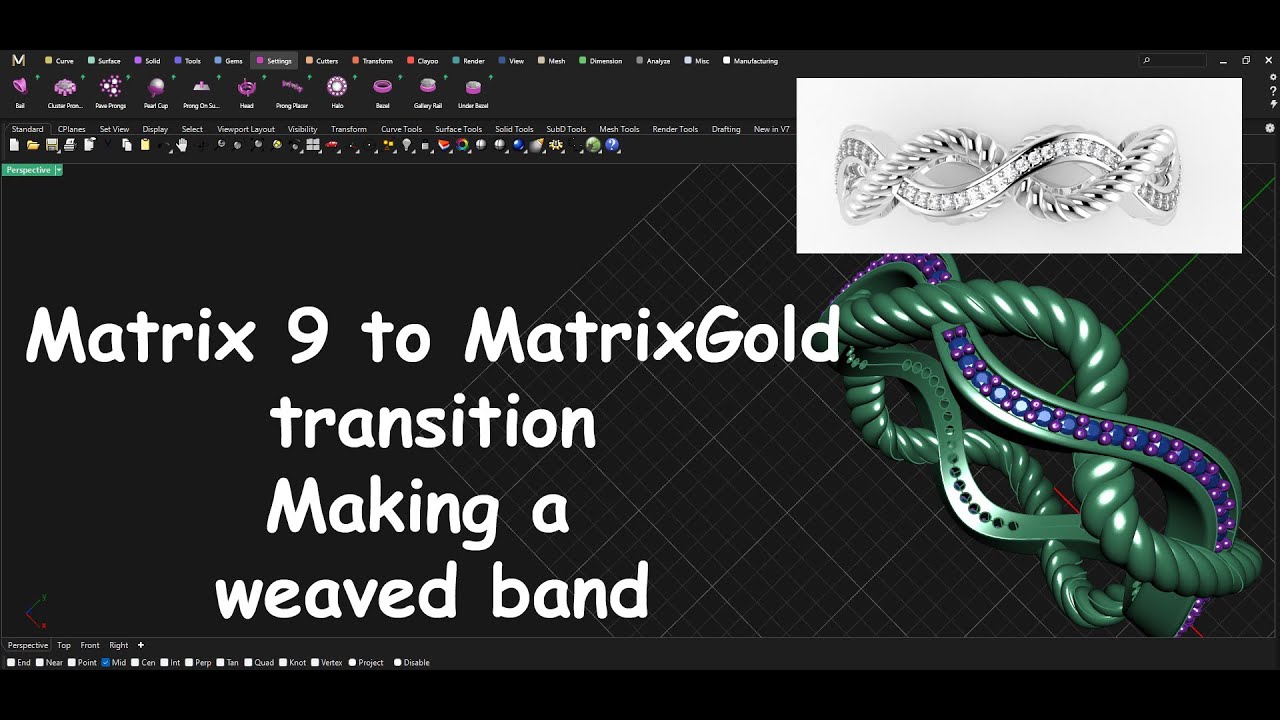 MatrixGold Изготовление плетеного бриллиантового кольца