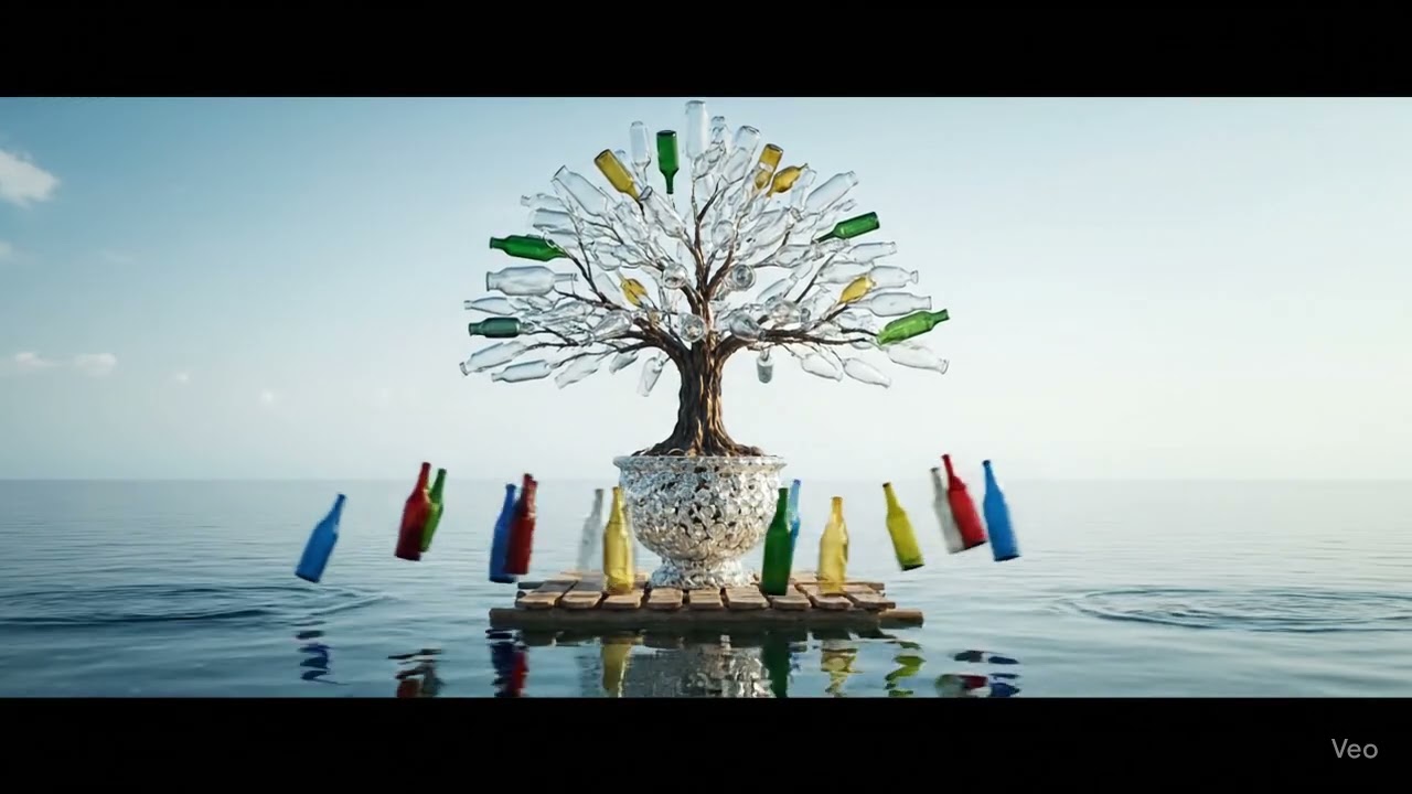 Mystical Bottle Tree EXPLODES in Dreamlike AI Animation | Satisfying Destruction