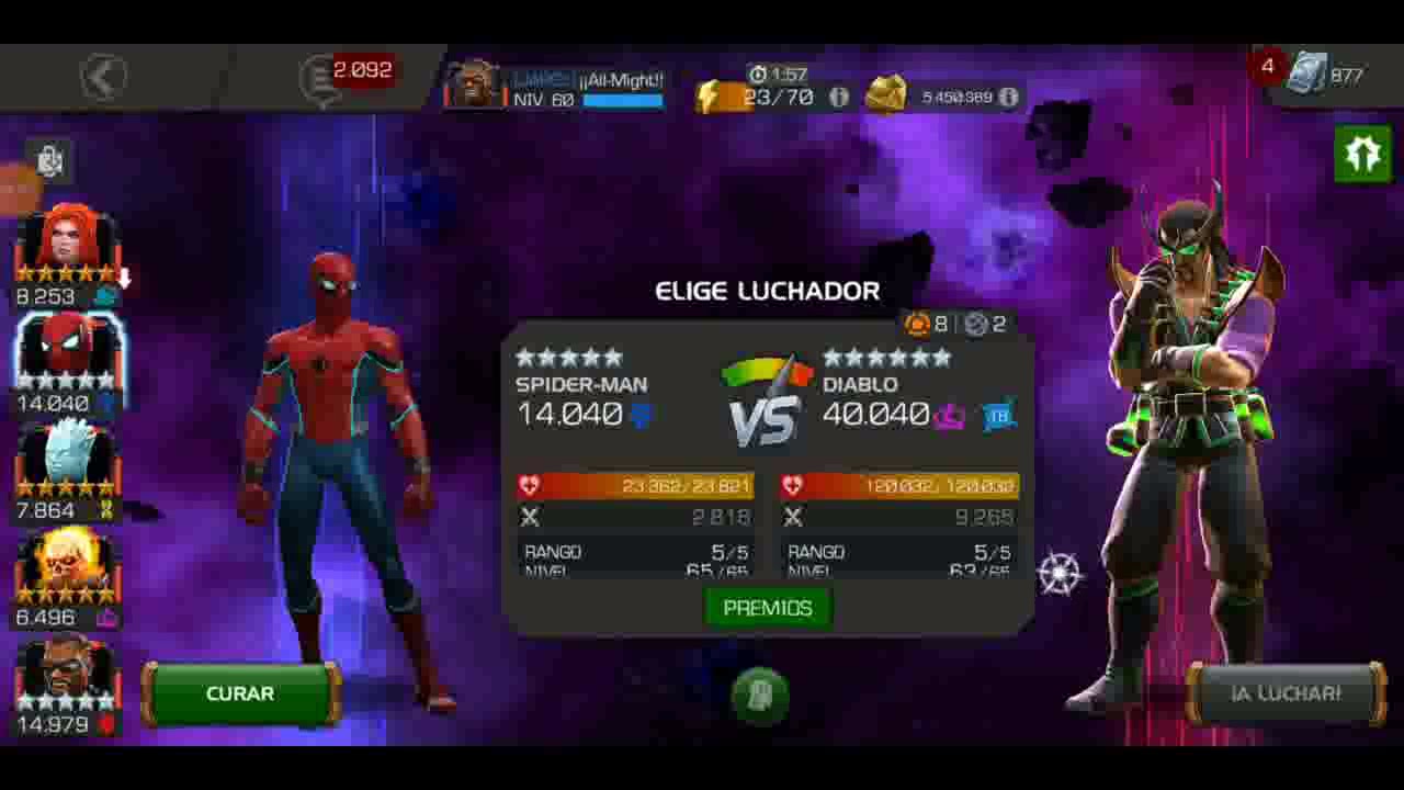 SPARKY VS DIABLO (IRRECLAMABLE) MCOC