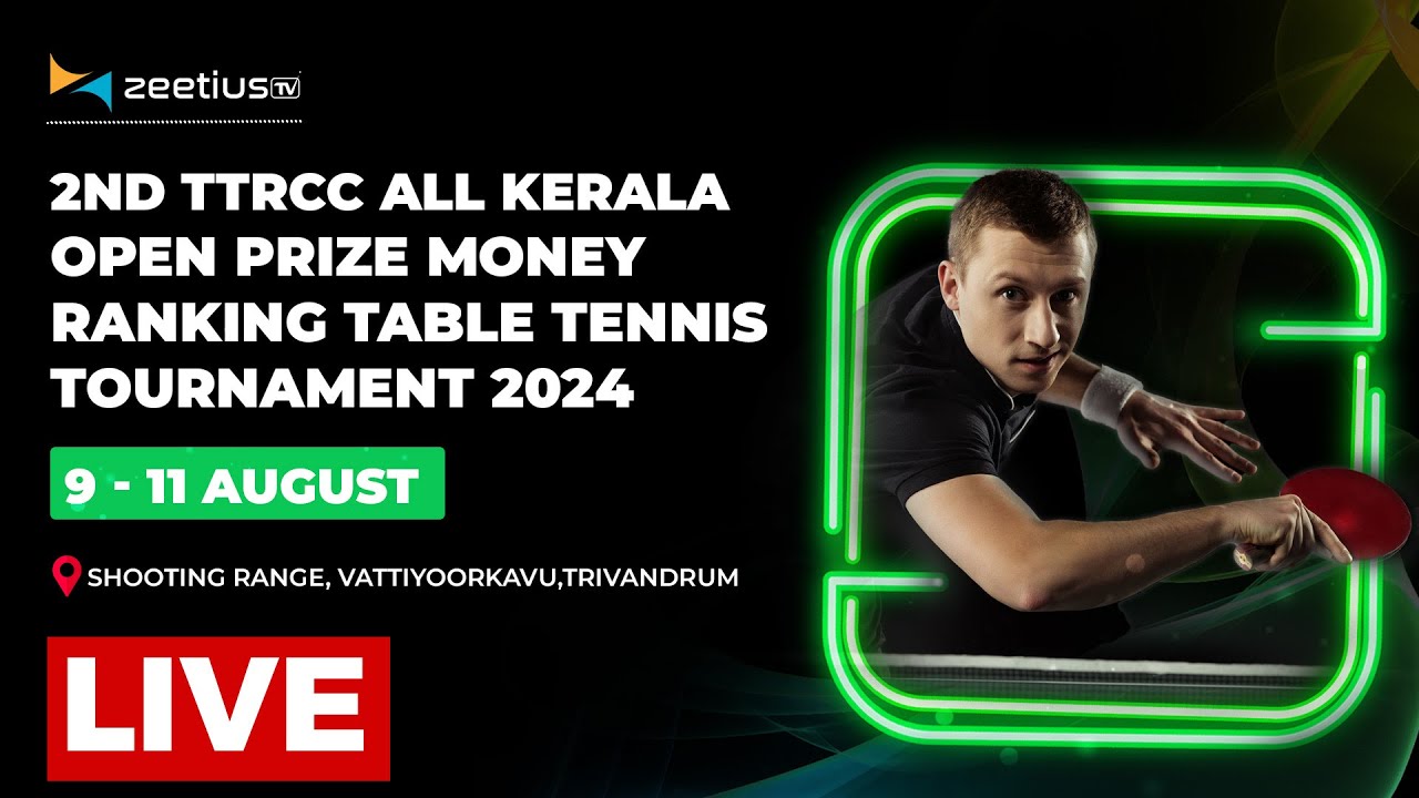 Day 3 - Table 2 - 2nd TTRCC All Kerala Open Prize Money Ranking Table Tennis Tournament 2024